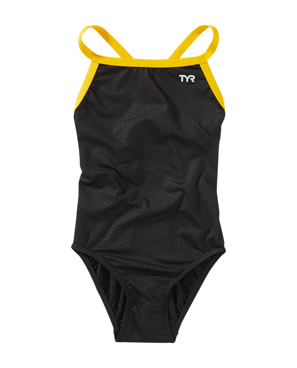 Durafast EliteĀ® Girl's Diamondfit Swimsuit - Hexa - Image 3