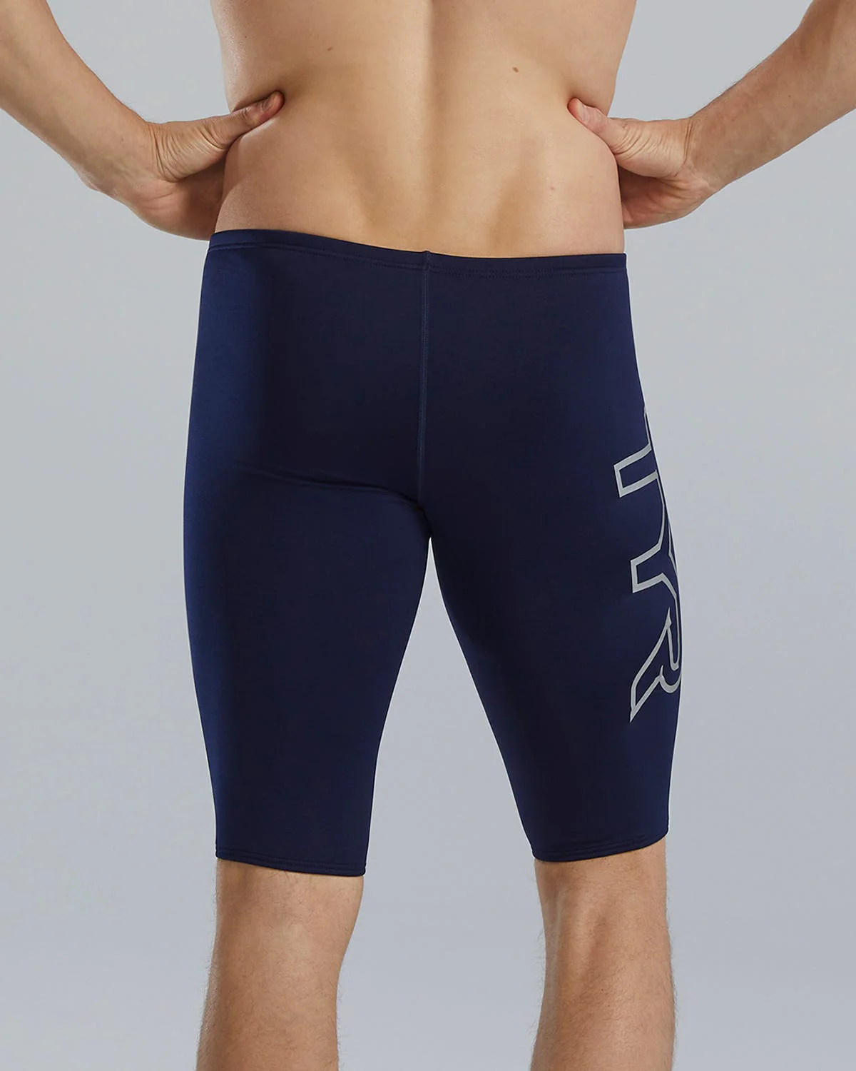 Durafast EliteĀ® Men's Large Logo Jammer Swimsuit - Solid - Image 10