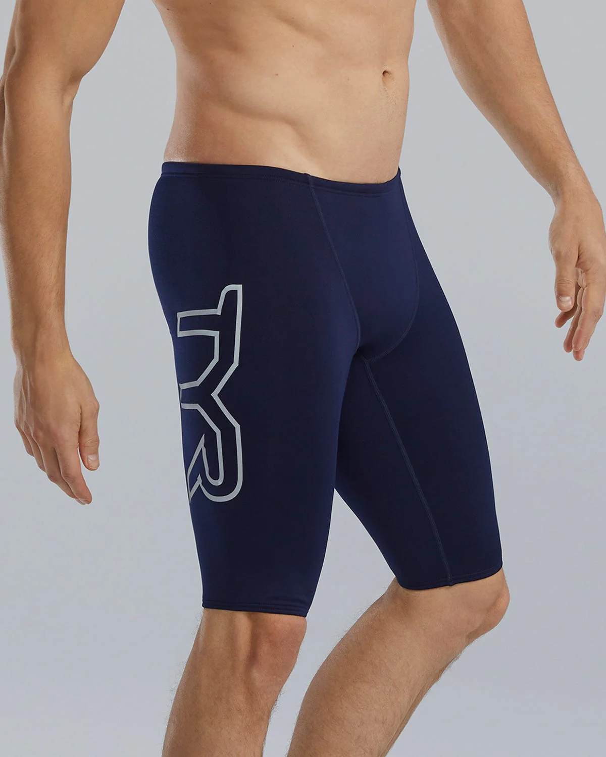 Durafast EliteĀ® Men's Large Logo Jammer Swimsuit - Solid - Image 12