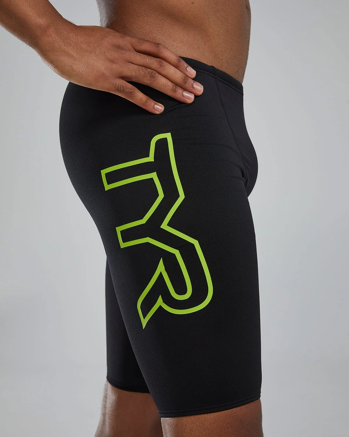 Durafast EliteĀ® Men's Large Logo Jammer Swimsuit - Solid - Image 23