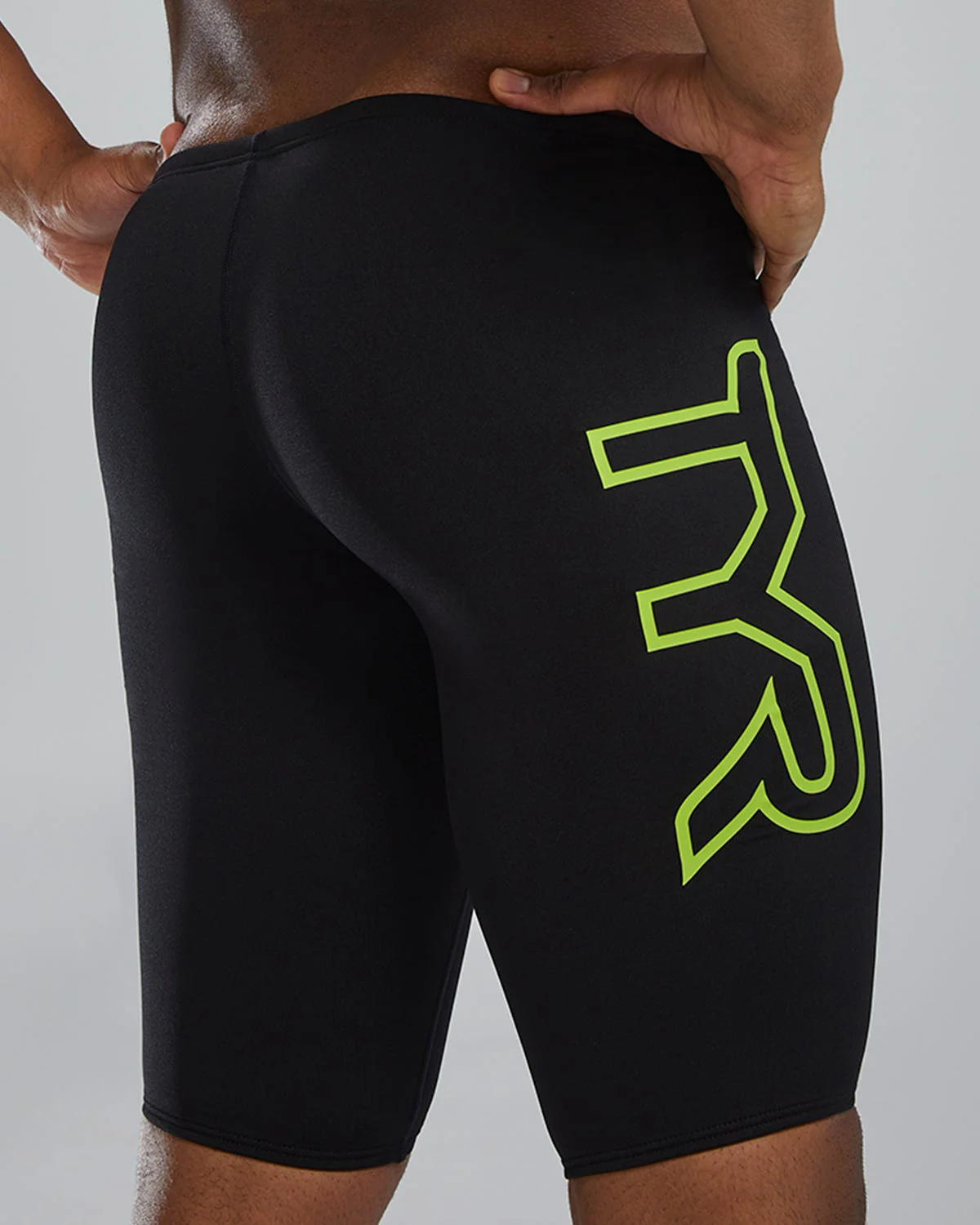 Durafast EliteĀ® Men's Large Logo Jammer Swimsuit - Solid - Image 24