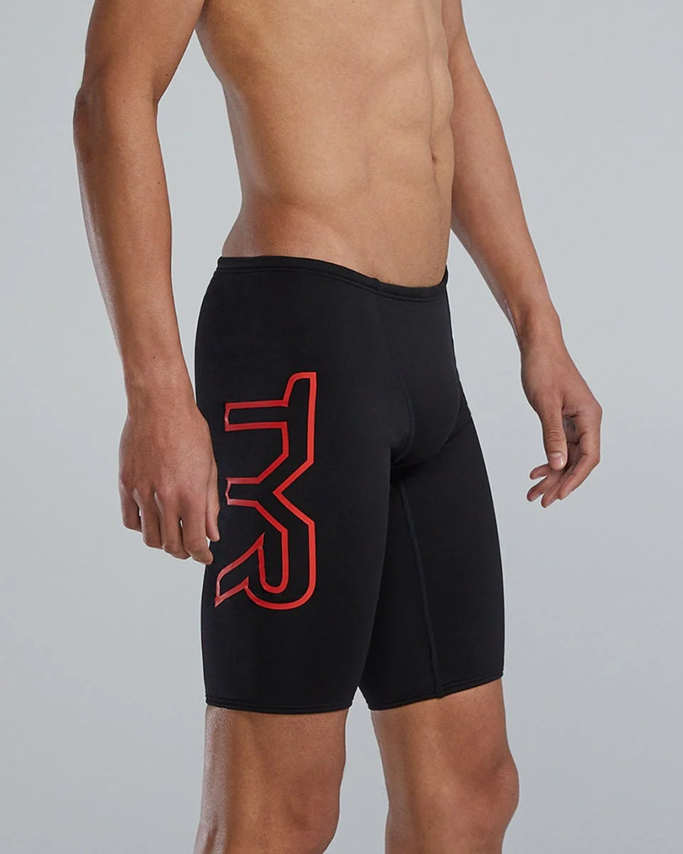 Durafast EliteĀ® Men's Large Logo Jammer Swimsuit - Solid - Image 28