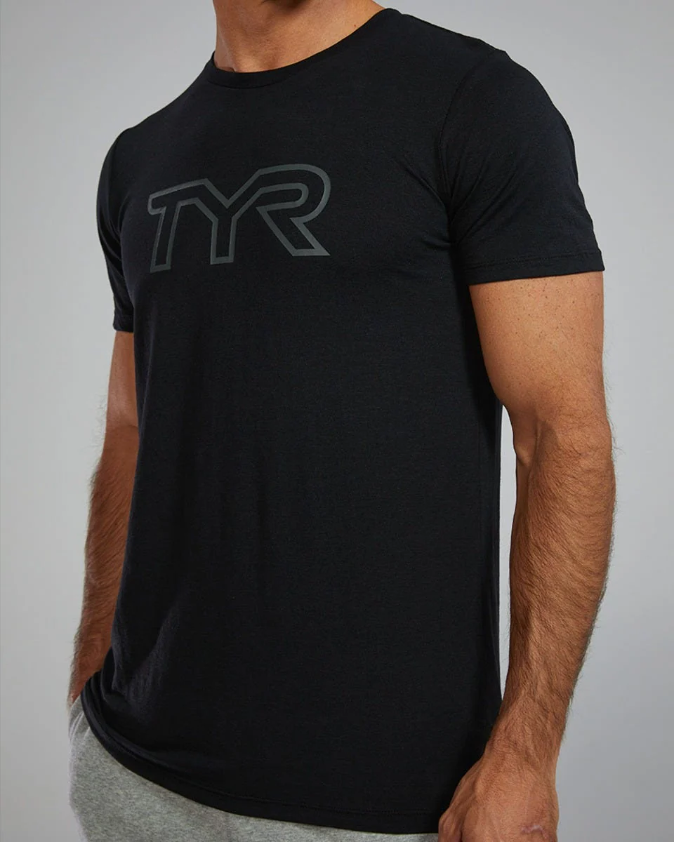 Men's Ultrasoft Lightweight Tri Blend Tech Tee - Big Logo - Image 6