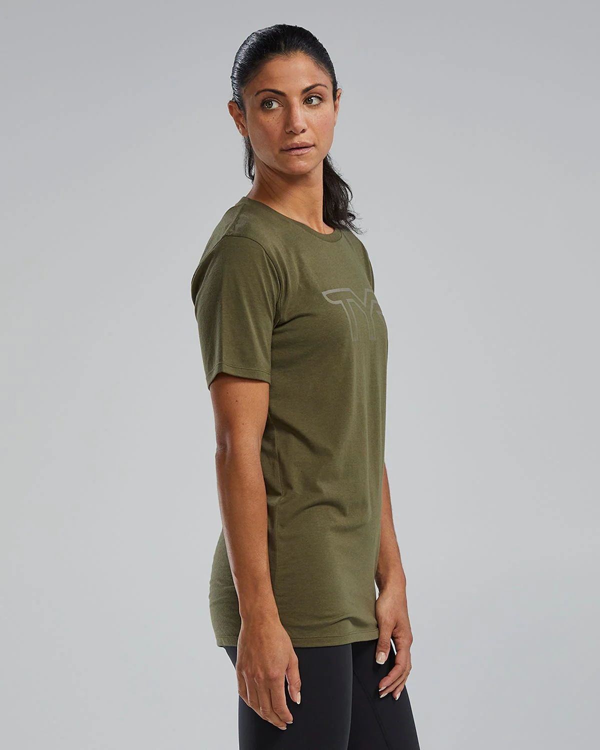 Women's Ultrasoft Lightweight Tri Blend Tech Tee - Big Logo - Image 28