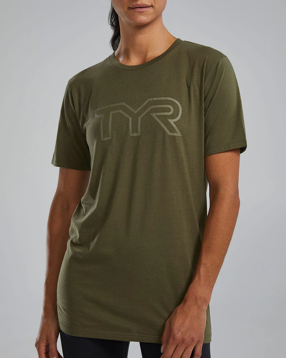 Women's Ultrasoft Lightweight Tri Blend Tech Tee - Big Logo - Image 30