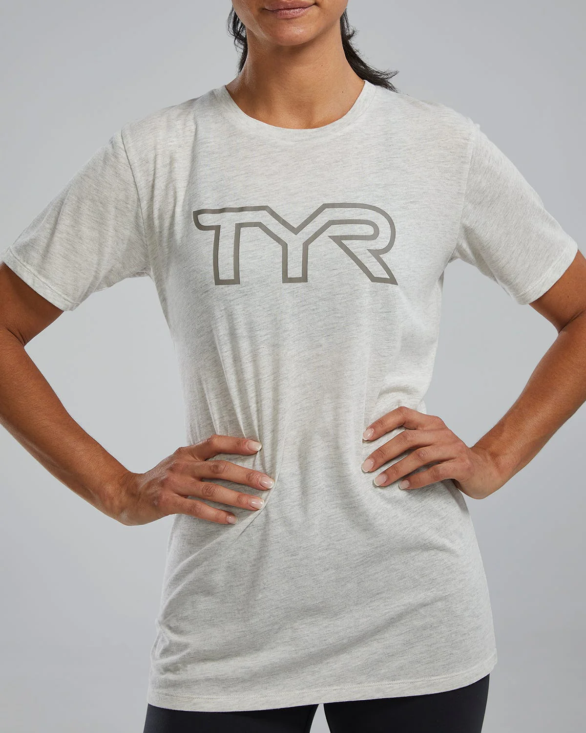 Women's Ultrasoft Lightweight Tri Blend Tech Tee - Big Logo - Image 40